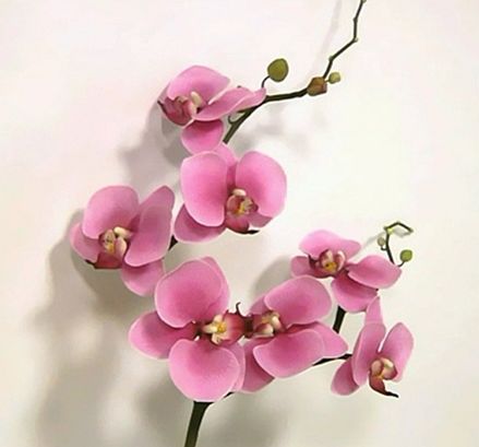 керамический цветок орхидея