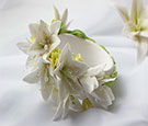 керамические белые цветы